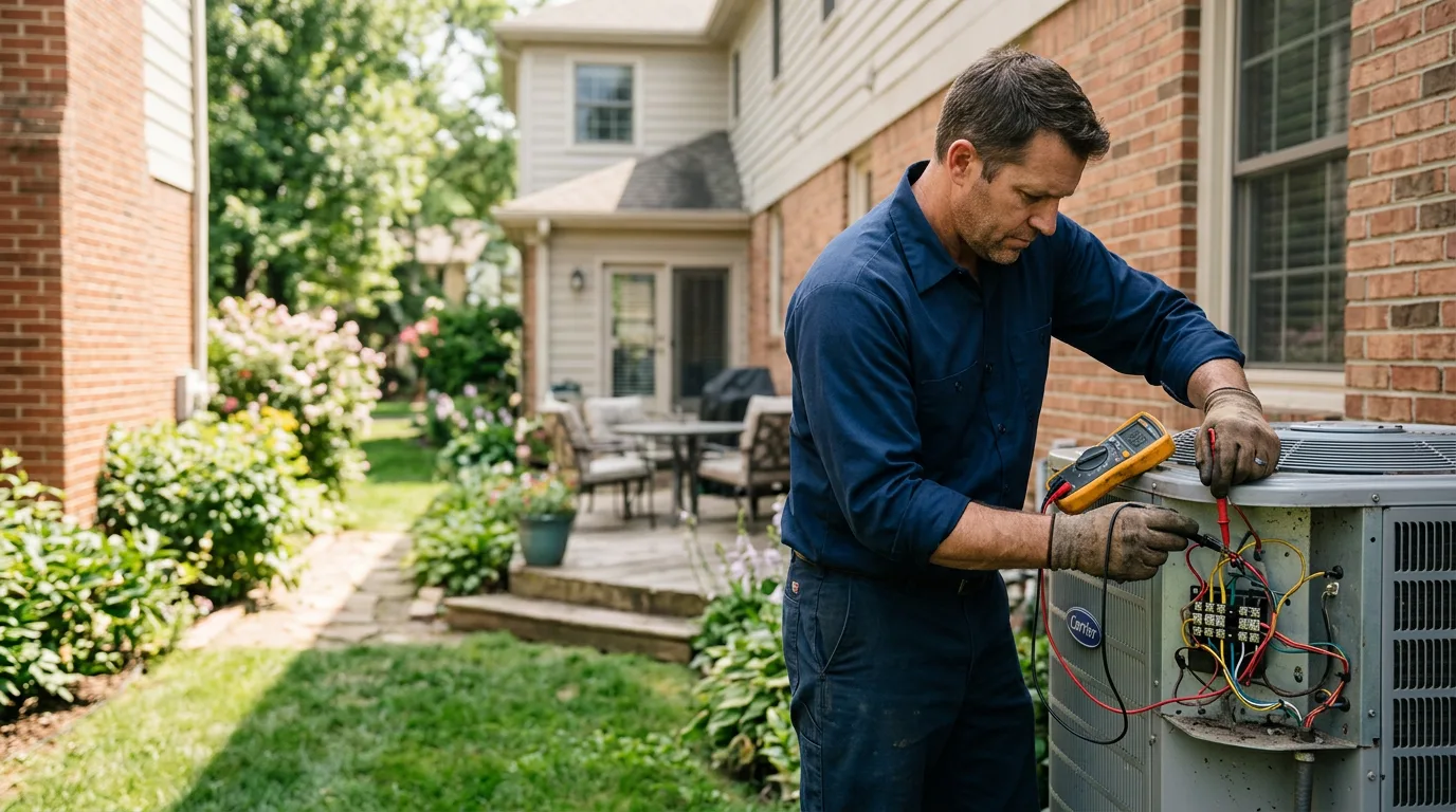 HVAC technician working near Morrowville, KS